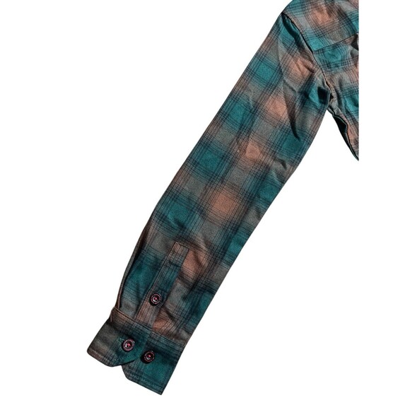 Dixxon Flannel The Widowmaker Brown & Dark Green Plaid Sz S Womens - Picture 8 of 11